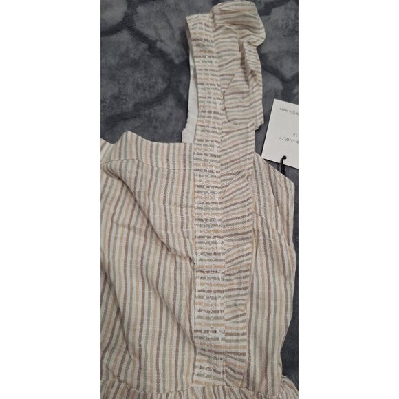 NWT Japna Striped Ruffled Sleeveless Top/Sz. S - Picture 5 of 7